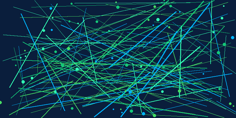 Abstract depiction of AI network connections representing synergy across industries.